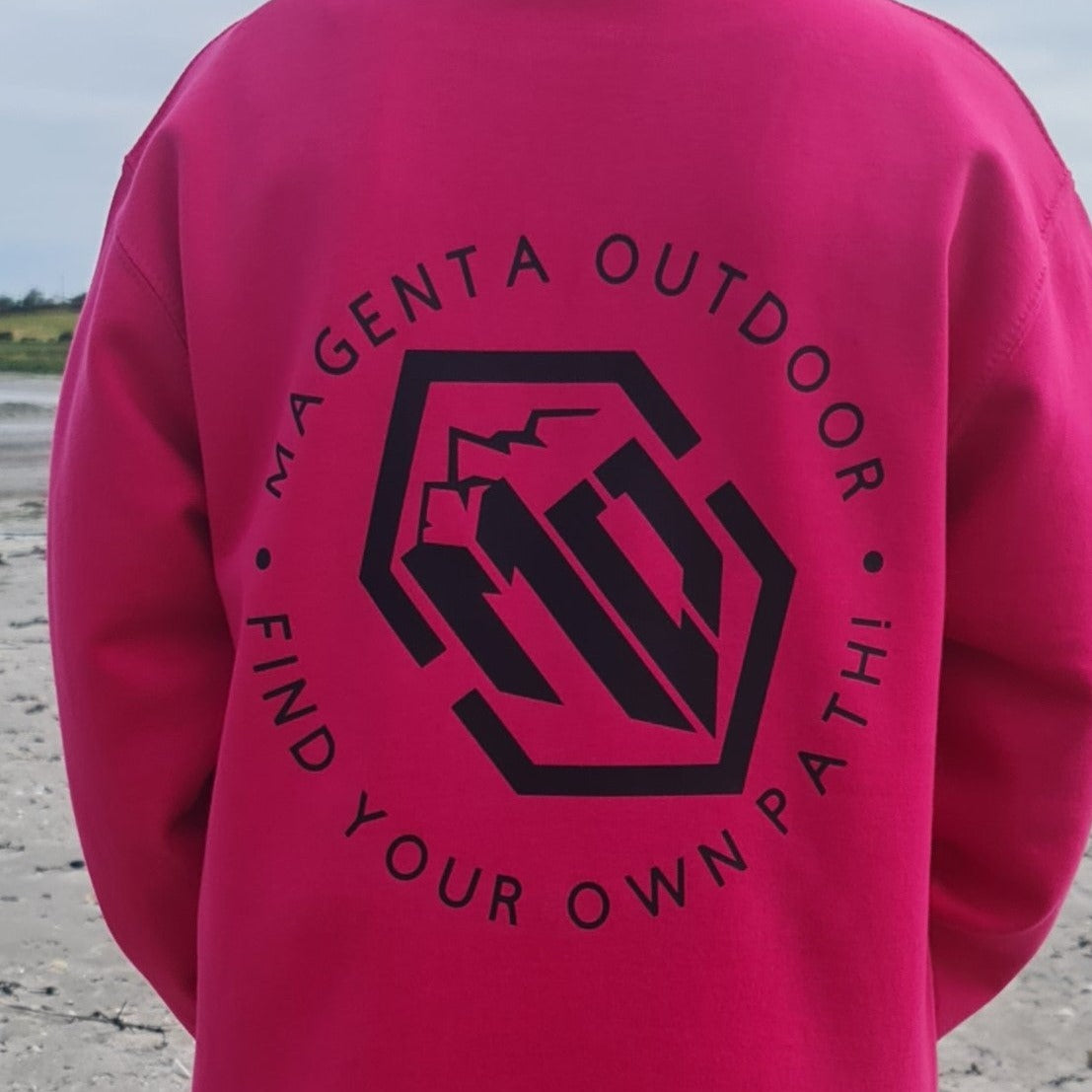 Hoodie Pink & Black/Pink & White