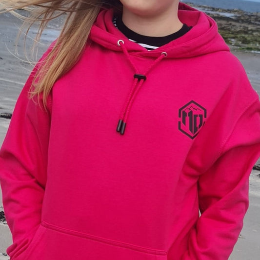 Hoodie Pink & Black/Pink & White