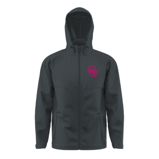 Magenta Full Zip Jacket Grey